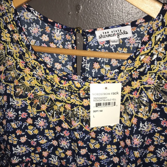 HOST PICK!! NWT Ten Sixty Sherman Girls Peplum L - Picture 3 of 6